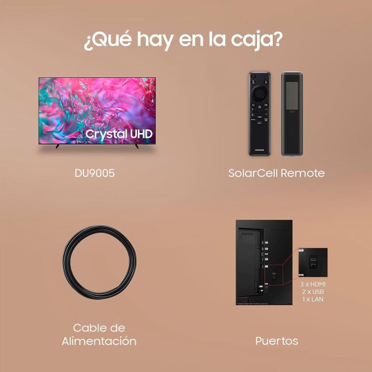 TV Samsung TU98DU9005 Crystal UHD 98 pulgadas 4K Smart TV 2024