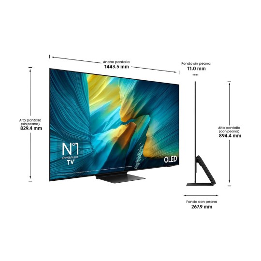 TV Samsung OLED TQ65S95F 4K Vision AI Smart TV 2025 65 pulgadas