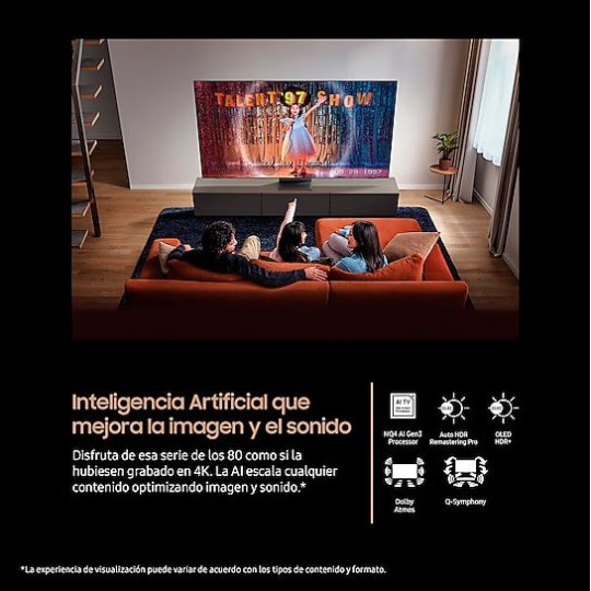 TV OLED SAMSUNG TQ55S90F 55 pulgadas 4K AI Smart TV 2025