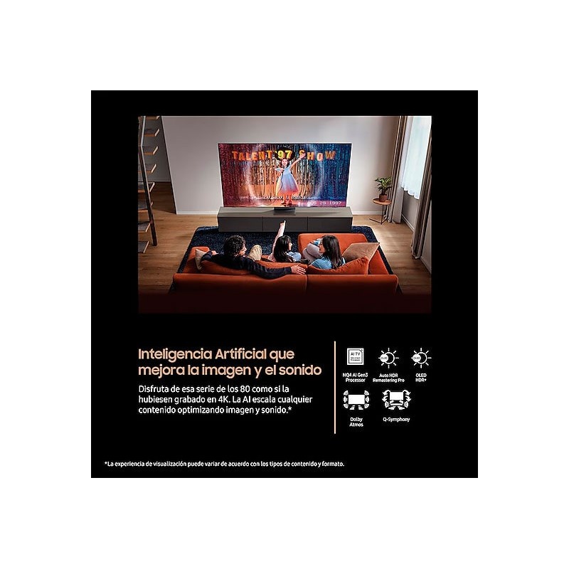 TV OLED SAMSUNG TQ55S90F 55 pulgadas 4K AI Smart TV 2025