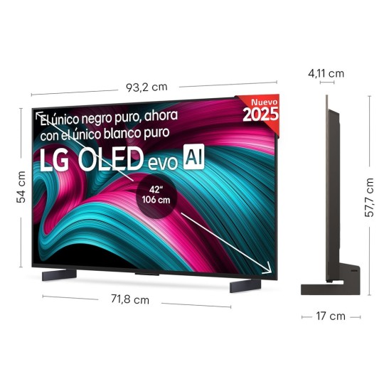 TV LG OLED evo 42C54LA AI C5 42 pulgadas 4K 2025