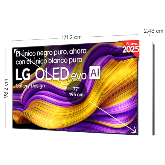 TV LG OLED 77G54LW evo AI G5 77 pulgadas 4K 2025
