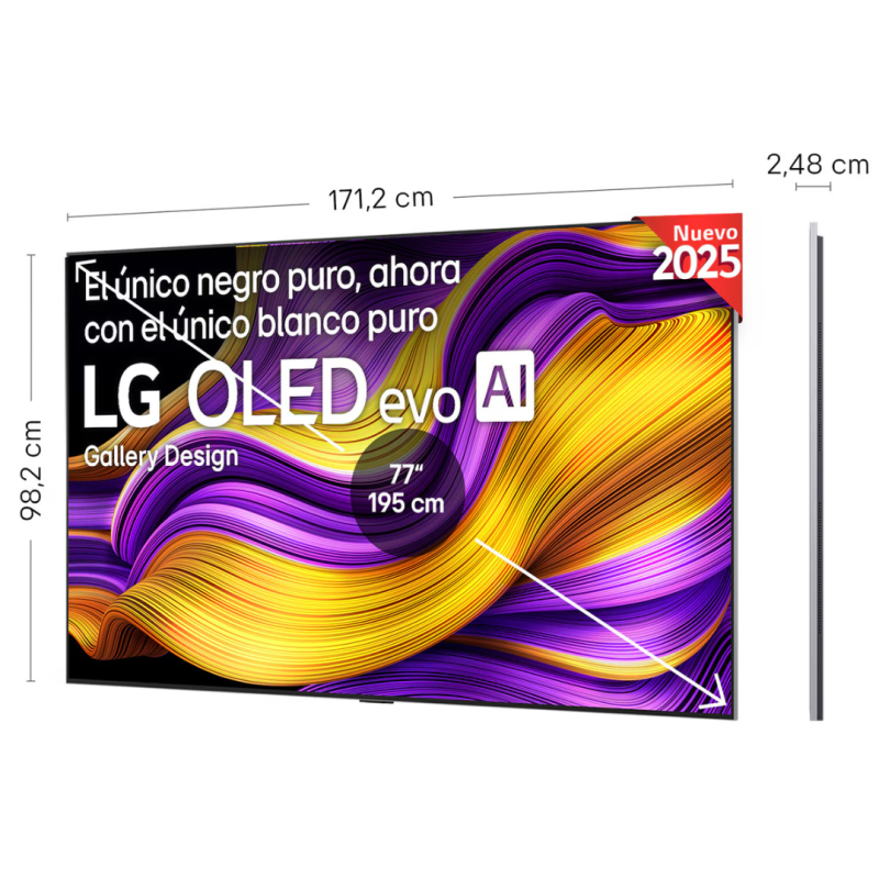 TV LG OLED 77G54LW evo AI G5 77 pulgadas 4K 2025