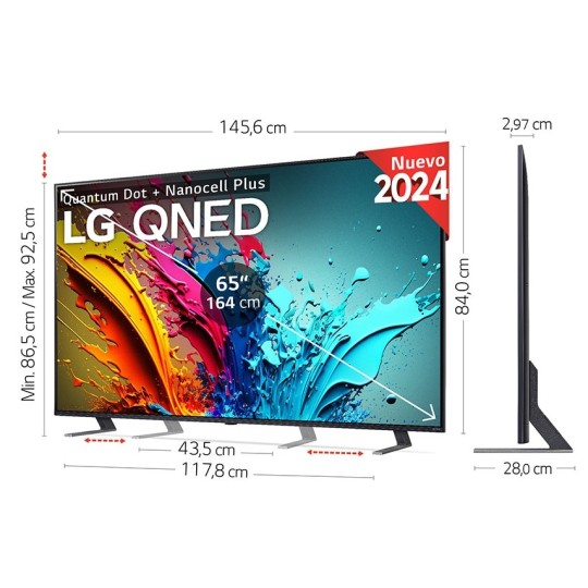 TV LG QNED AI 65QNED85T6C 4K 2024 65 pulgadas