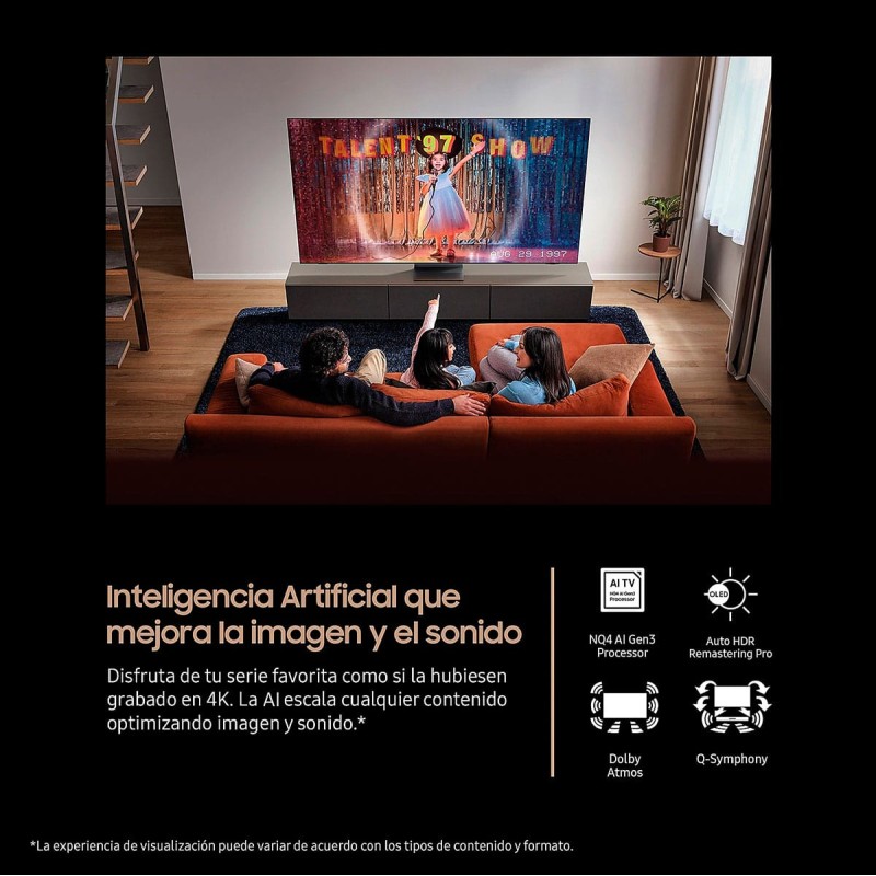 TV OLED Samsung TQ83S90F 4K UHD 2025 83 pulgadas