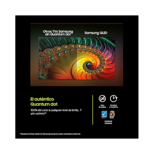 TV Samsung QLED TQ50Q7F4 4K 50 pulgadas Vision AI Smart TV 2025