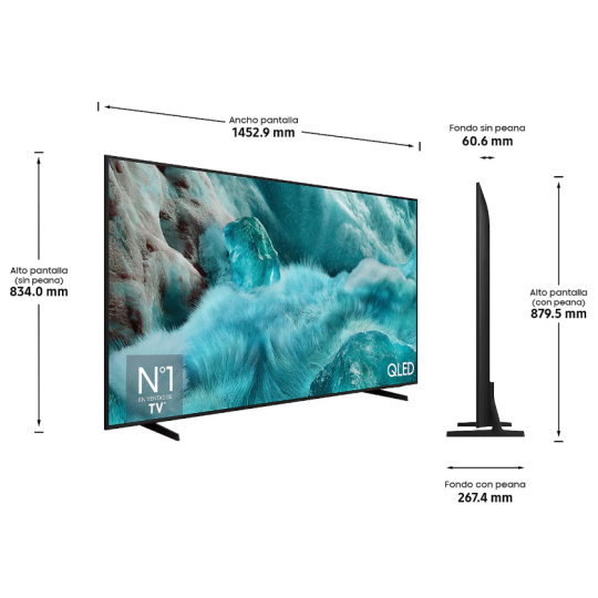 TV Samsung QLED TQ65Q7F4 4K 65 pulgadas Vision AI Smart TV 2025