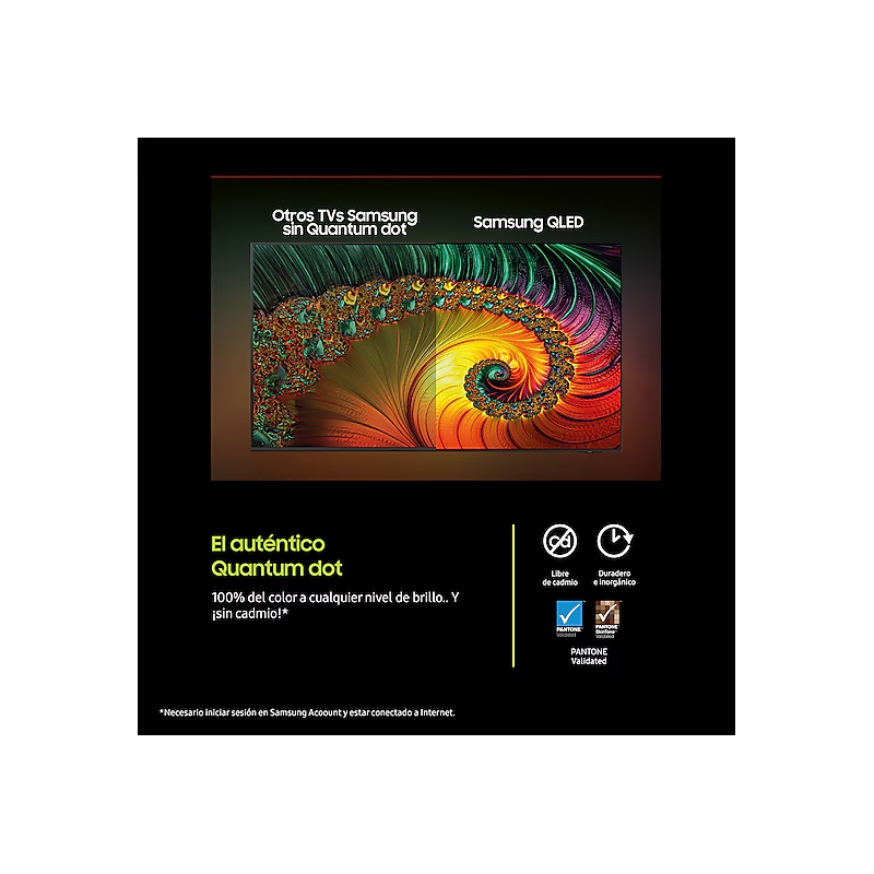 TV Samsung QLED TQ75Q7F4 4K 75 pulgadas Vision AI Smart TV 2025