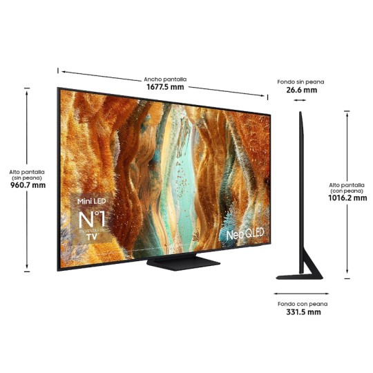 TV NEOQLED SAMSUNG TQ75QN70F 75 pulgadas Vision AI 2025