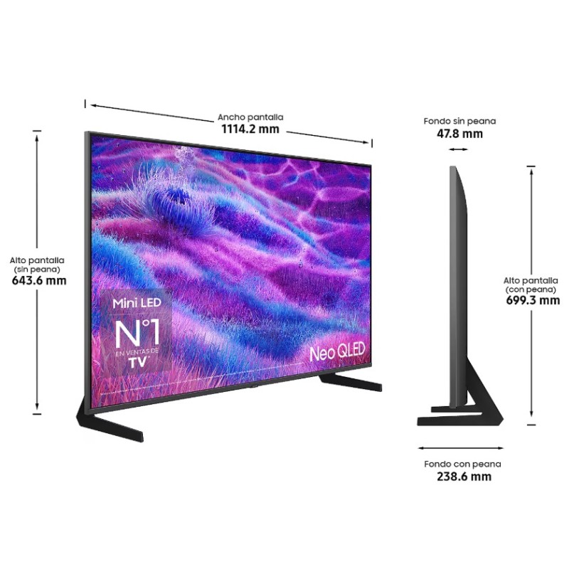 TV NEOQLED SAMSUNG TQ50QN80F 4K 50 pulgadas Vision AI 2025