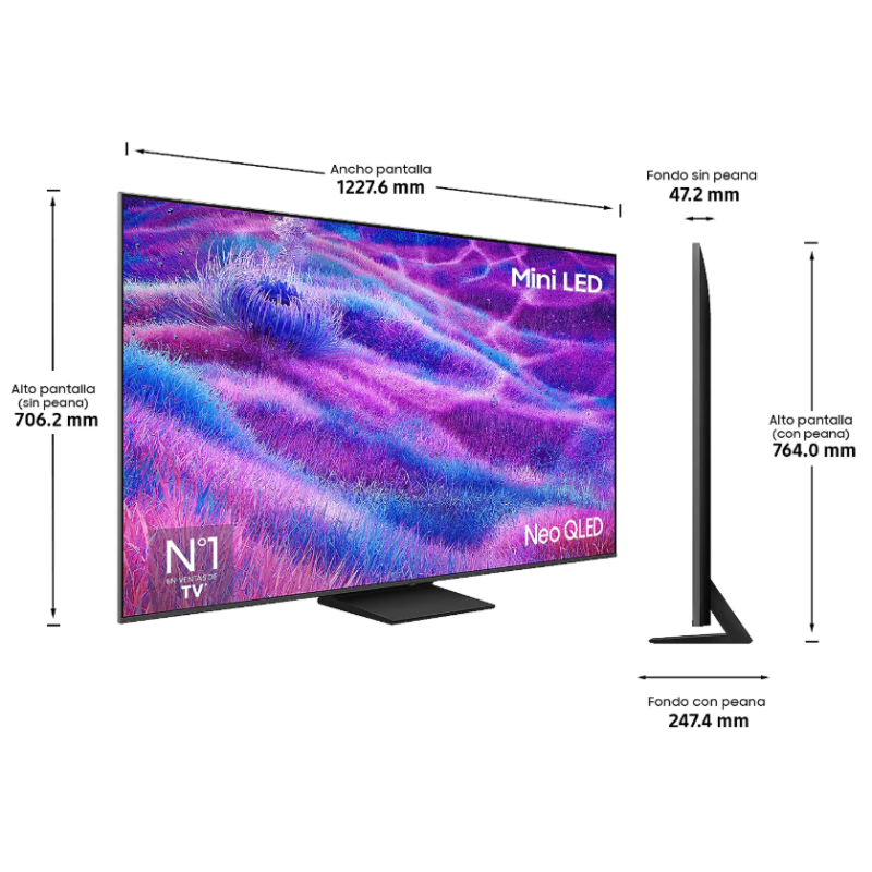 TV NEOQLED SAMSUNG TQ55QN80F 4K 55 pulgadas Vision AI 2025