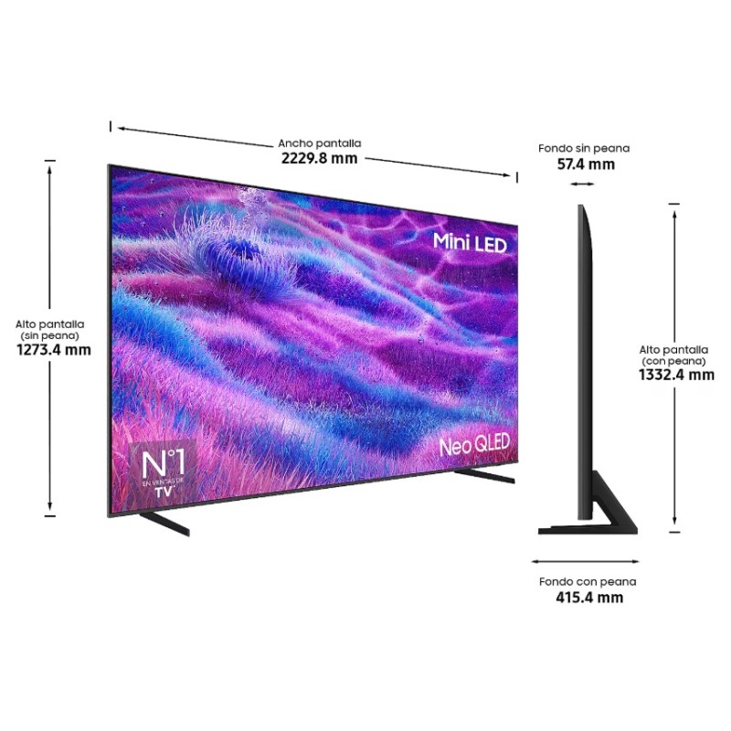 TV NEOQLED SAMSUNG TQ100QN80F 4K 100 pulgadas Vision AI 2025