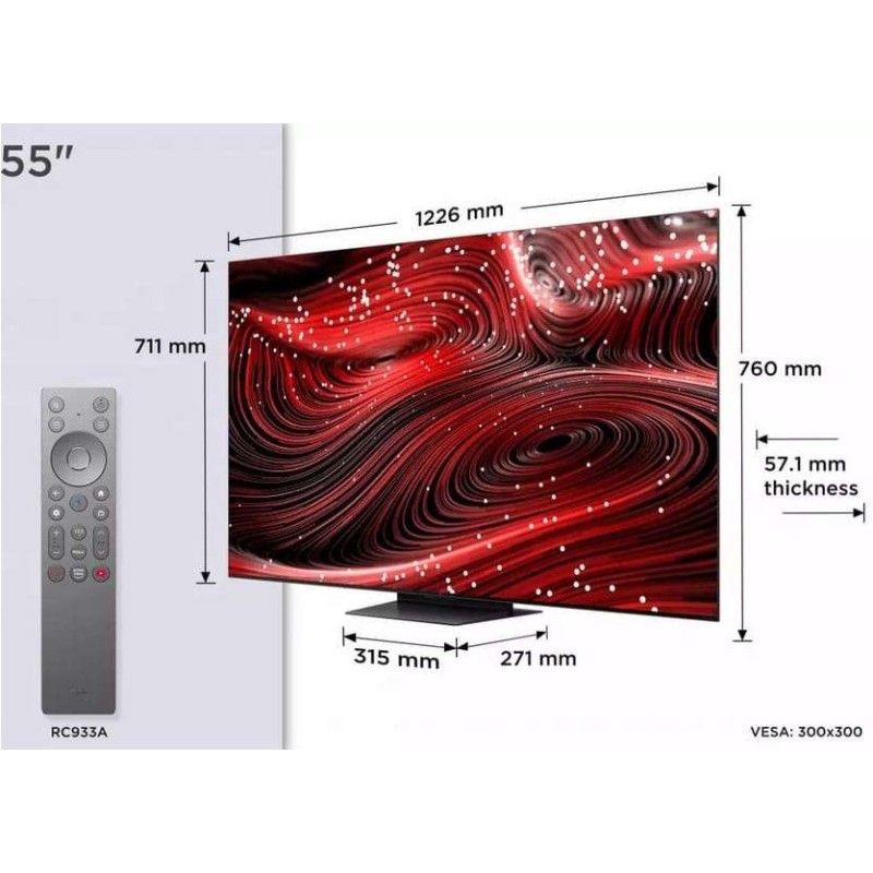 TV TCL 55C89K Premium QD-MiniLED TV 55 pulgadas