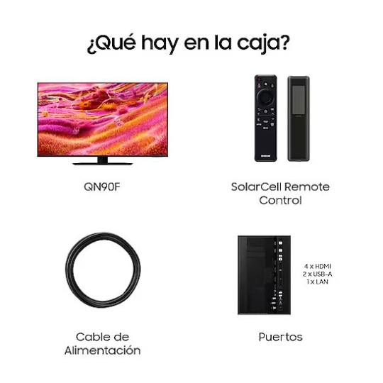 TV Neo QLED TQ55QN90F 4K Samsung Vision AI Smart TV 55 pulgadas 2025