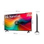 TV LG NANOCELL 43NANO82T6B 4K AI 43 pulgadas
