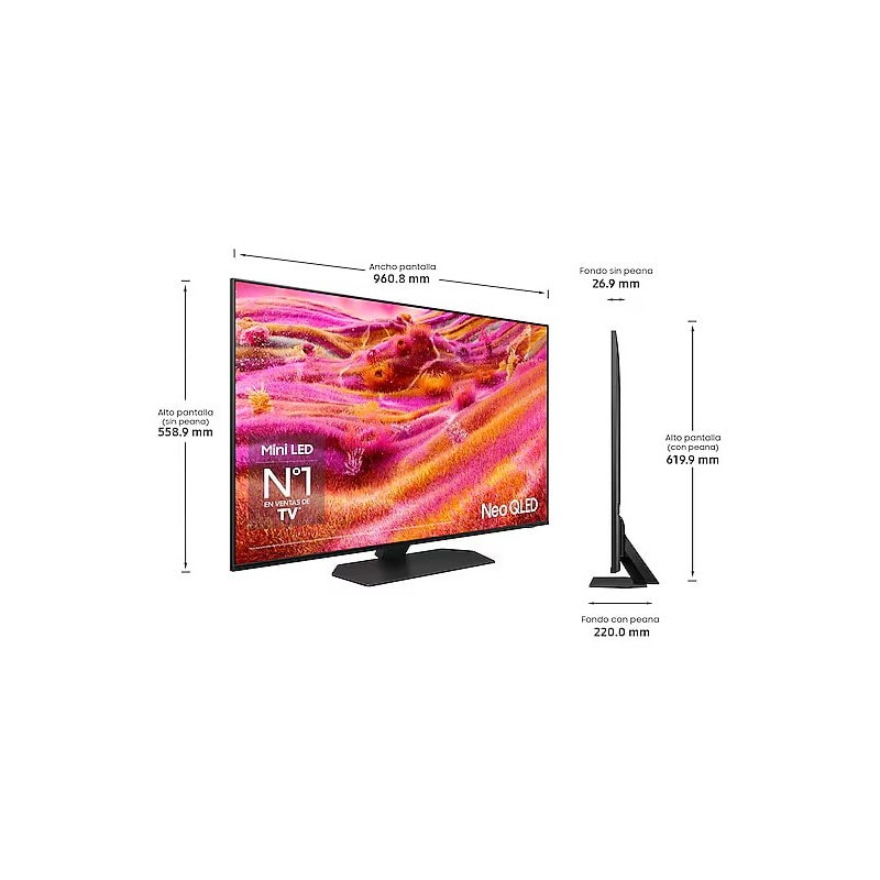 TV Neo QLED TQ43QN90F 4K Samsung Vision AI Smart TV 43 pulgadas 2025