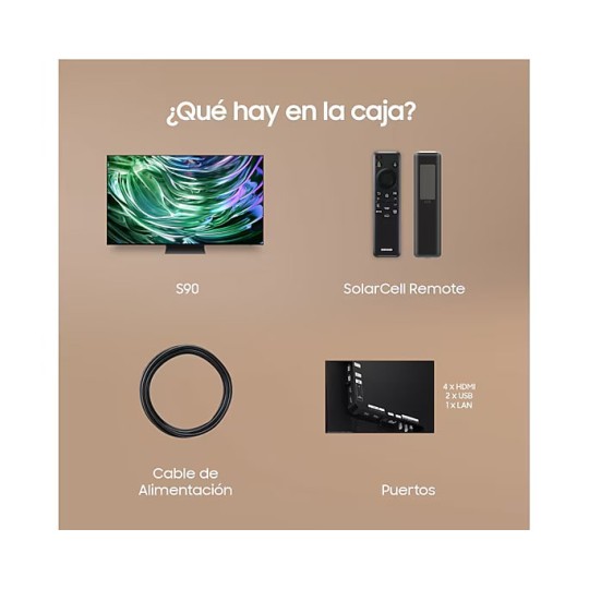 TV OLED Samsung TQ55S90D 55 pulgadas 4K Smart TV con IA 2024