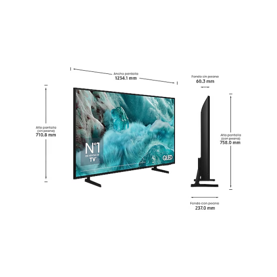 TV Samsung QLED TQ55Q7F4 4K 55 pulgadas Vision AI Smart TV 2025