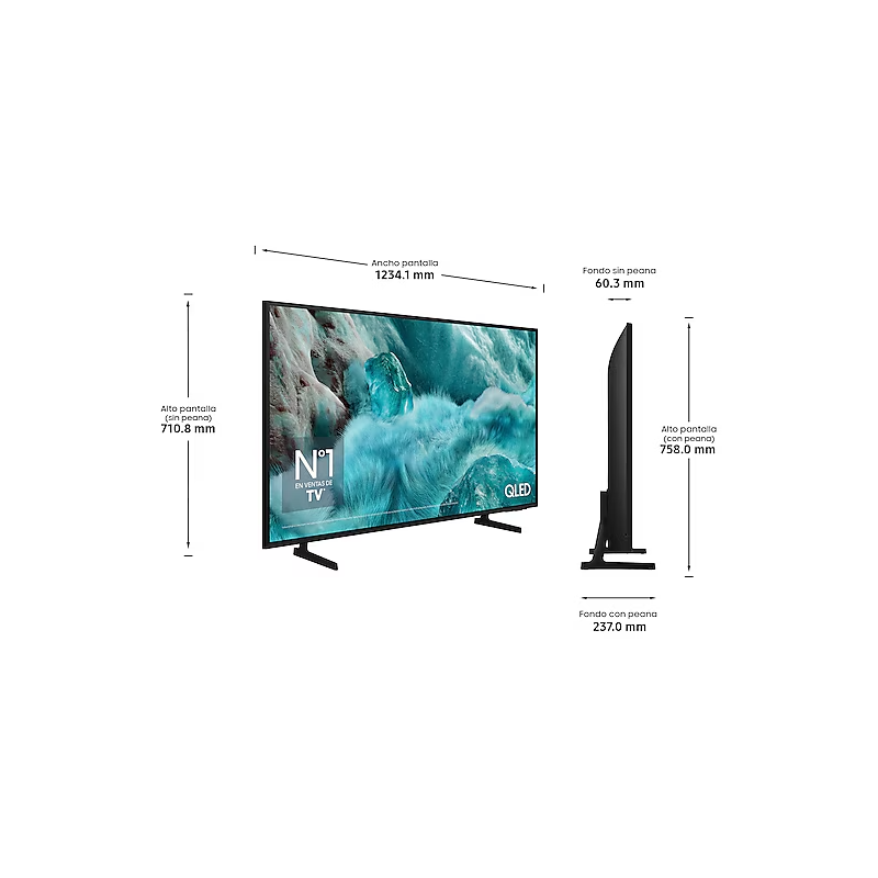 TV Samsung QLED TQ55Q7F4 4K 55 pulgadas Vision AI Smart TV 2025