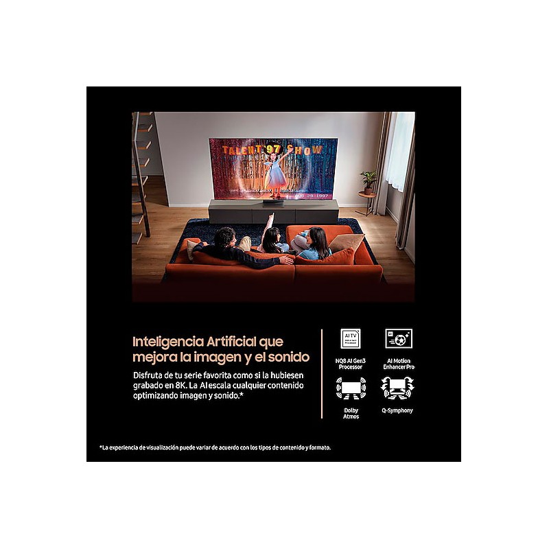 TV Samsung Neo QLED TQ65QN900F 65 pulgadas 8K Smart TV con IA 2025