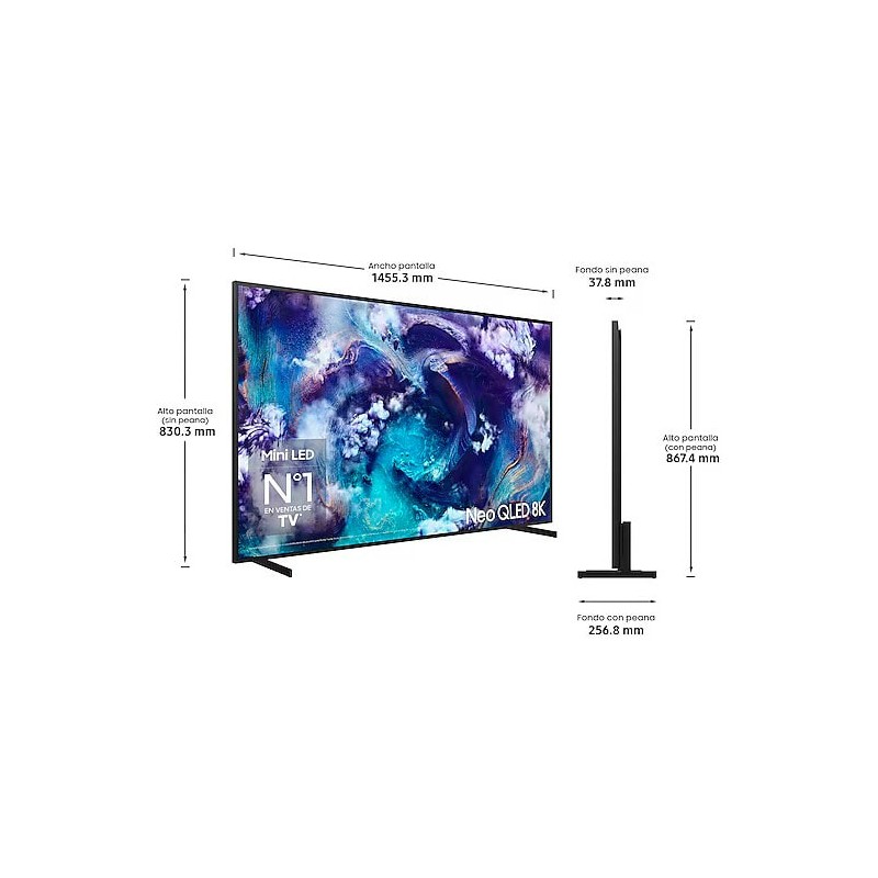 TV Samsung Neo QLED TQ65QN900F 65 pulgadas 8K Smart TV con IA 2025